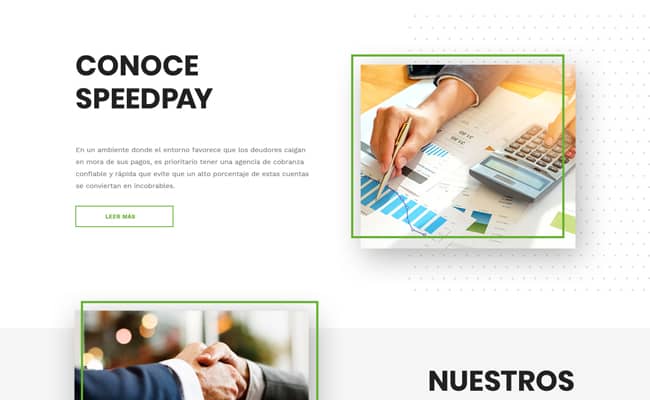 Portafolio galería web conoce speedpay