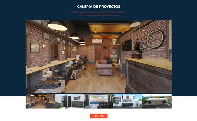 Portafolio galería web proyectos