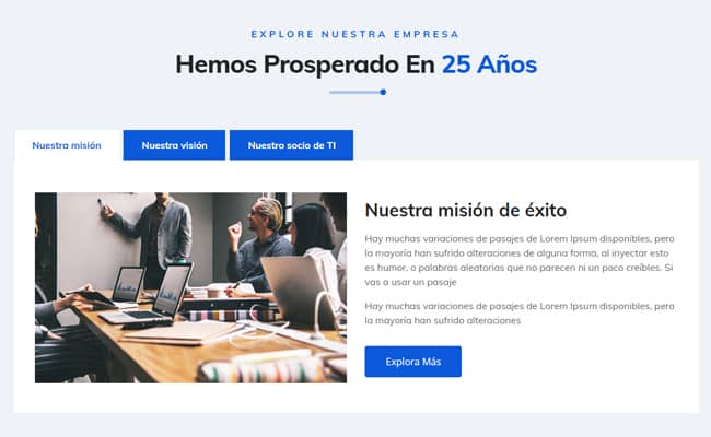 diseño galería nuestra empresa