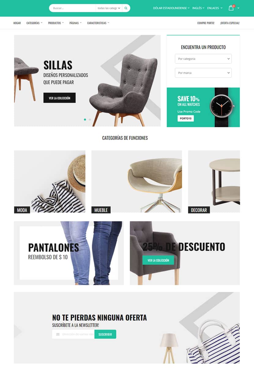 Diseño web tienda online