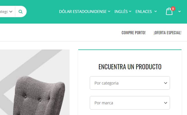 Portafolio galería web buscar productos